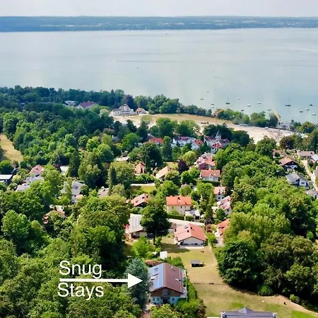 Snug 3 - Traumhafter Seeblick, 2 Zi Apartment, Garten & Terrasse Apartament Herrsching am Ammersee
